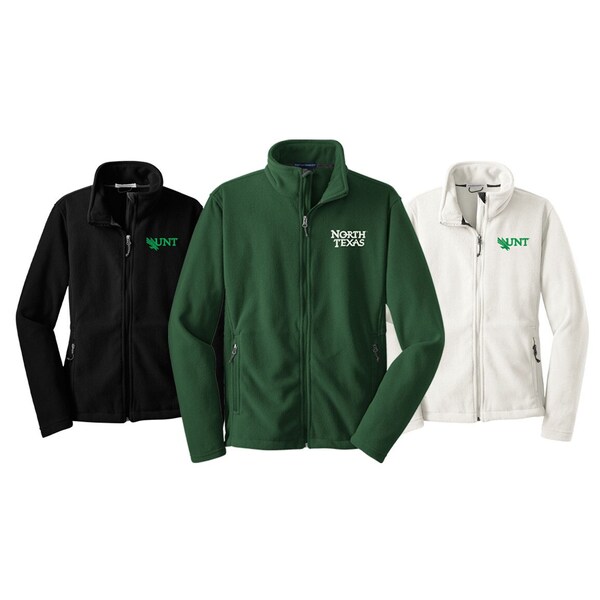 University of North Texas, Fleece Jacket,  UNT Women's Fleece Zip Jacket,  Mean Green Apparel clothing, College student graduation gift