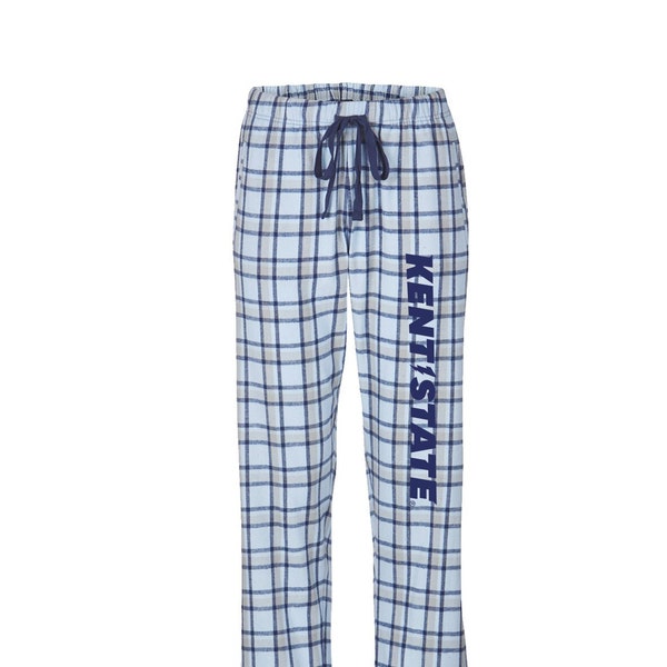 Kent State University Flannel Pajama Pants, Sleepwear Loungewear Clothing Apparel, KSU Spirit Wear, Comfy Pj Pants for college dorm room