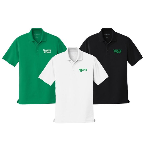 North Texas, Performance Polo, North Texas Dri-Fit Polo Shirt, UNT Polo Shirt, UNT Apparel, University of North Texas Polo