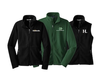 Cal Poly Humboldt Fleece Jacket or Vest: Embroidered Lumberjacks Logo