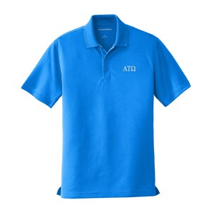 Alpha Tau Omega Performance Polo: ATO Embroidered Dri-Fit Golf Shirt