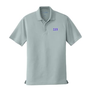 Sigma Pi, Performance Polo, Sig Pi Dri-Fit Polo Shirt, golf shirt, dress shirt, Fraternity apparel, clothing, short sleeve classic polo