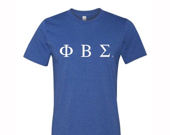 Camiseta Phi Beta Sigma: Camiseta con letras griegas de FBS