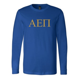 Alpha Epsilon Pi Long Sleeve Tee, Alpha Epsilon Pi Tee, AEPi T-Shirt, fraternity apparel, Greek Apparel, Alpha Epsilon Pi Fraternity