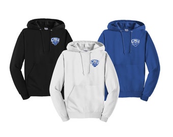 Embroidered CNU Captains Hoodie - Christopher Newport University Apparel