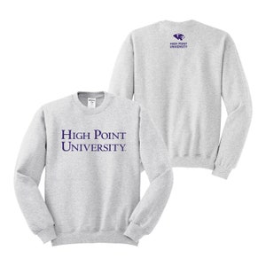 High Point University, Crewneck Sweatshirt, HPU Pullover, Apparel Clothing, Panthers Spirit Wear Swag Merchandise Gifts for graduation