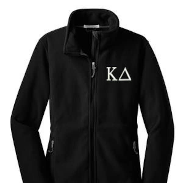 Kappa Delta, Fleece Jacket, Kay Dee Fleece Zip Jacket, Kappa Delta Sorority, KD outerwear, KayDee Apparel, Kay-Dee Sorority Apparel