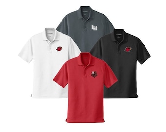 Lamar University, Polo, Performance Polo Embroidered with choice of Lamar University Logo, LU Cardinals Polo, Dry Fit Golf Shirt