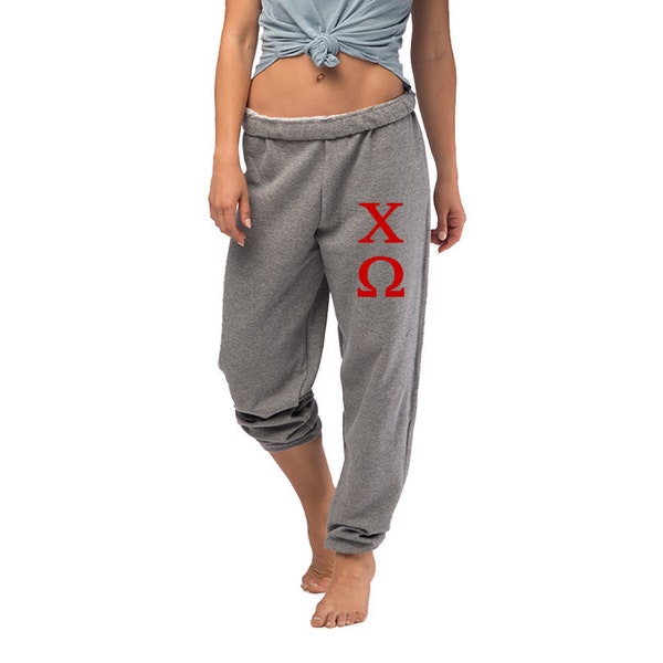 Chi Omega Sweatpants, Joggers lounge Pants Sweats, Sweatsuit, Chi Omega Sorority Apparel vêtements cadeaux swag pour de nouvelles promesses, grand peu