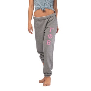 Gamma Phi Beta Sweatpants, Joggers, Lounge Pants, Gamma Phi Beta Sweats, Sweatsuit, GFB Sorority Apparel clothing, Bid Day, Rush Gift Idea