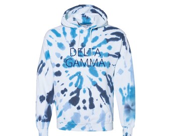 tie dye sorority hoodie