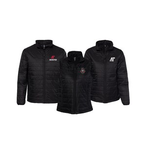 Austin Peay State University Puffer Jacket or Vest: Embroidered AP Logo