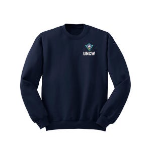 Sweat-shirt ras du cou avec LOGO brodé UNCW : Vêtements Seahawks Wilmington de l'Université de Caroline du Nord image 5