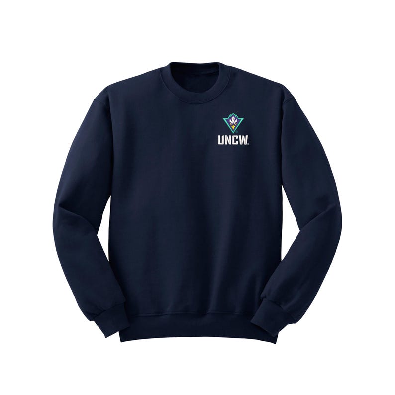 Sweat-shirt ras du cou avec LOGO brodé UNCW : Vêtements Seahawks Wilmington de l'Université de Caroline du Nord image 5