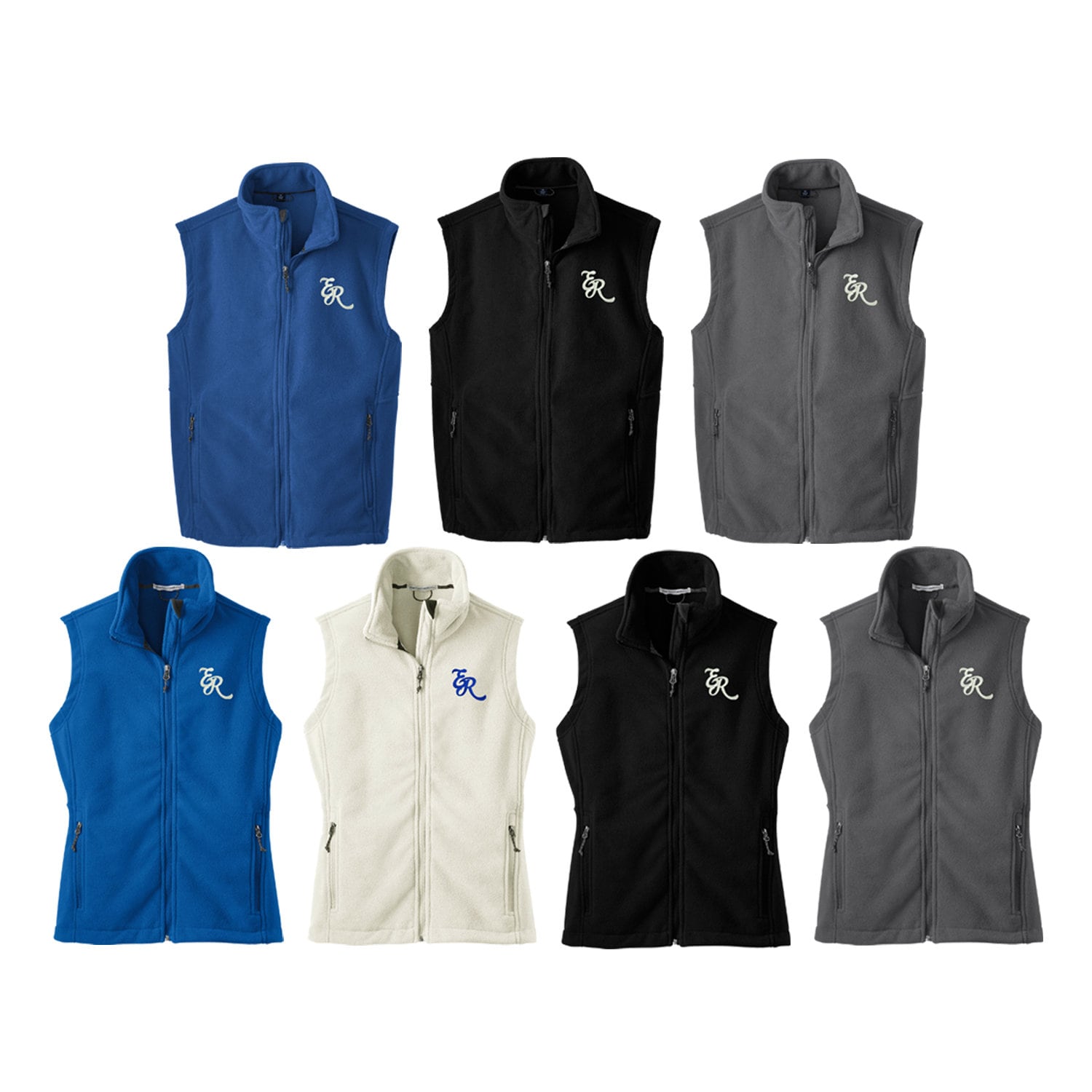 Embry-riddle Fleece Vest: Embroidered ERAU Eagle Logo - Etsy