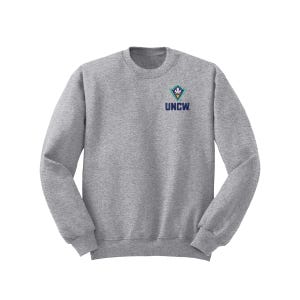 Sweat-shirt ras du cou avec LOGO brodé UNCW : Vêtements Seahawks Wilmington de l'Université de Caroline du Nord image 4