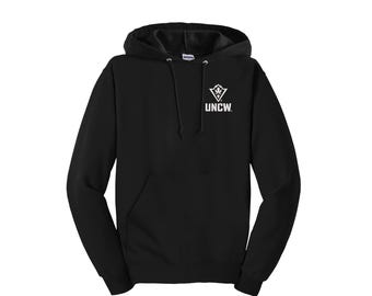 UNCW Logo Embroidered Hooded Sweatshirt: Seahawks Apparel