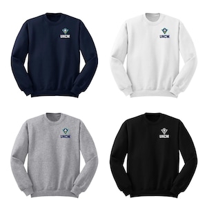 Sweat-shirt ras du cou avec LOGO brodé UNCW : Vêtements Seahawks Wilmington de l'Université de Caroline du Nord image 2