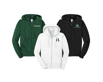 Cal Poly Humboldt Embroidered Zip-Up Hoodie: Lumberjacks Spirit Wear