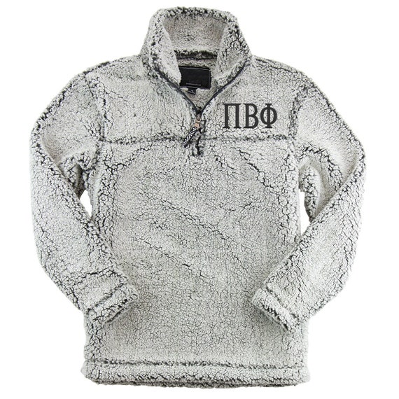 Gray sherpa quarter best sale zip