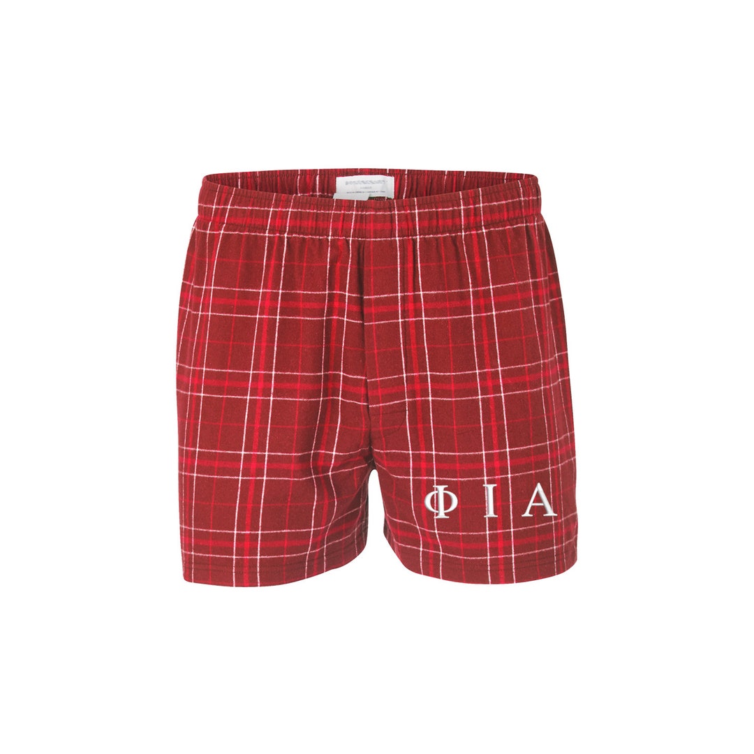 Phi Iota Alpha, Boxer, FIA Fraternity Pajama Bottoms, Pj Shorts, Greek ...