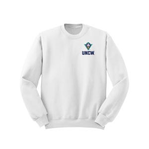 Sweat-shirt ras du cou avec LOGO brodé UNCW : Vêtements Seahawks Wilmington de l'Université de Caroline du Nord image 1