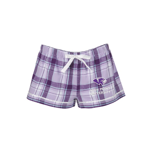 High Point University Flannel Boxer Shorts, HPU Panthers Boxers, Sleepwear Loungewear Pajama Bottom Pjs, HS Grad gifts Spirit wear swag