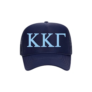 Kappa Kappa Gamma Sorority Trucker Hat , KKG Sorority Baseball Cap, Pledge Day Gifts, Big Little Sis Reveal Idea, Greek Week Hats, Swag Gear