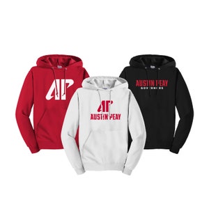 Austin Peay State University, Hooded Sweatshirt, AP Governors Apparel, Austin Peay Sweatshirt - your choice of AP Logo Design