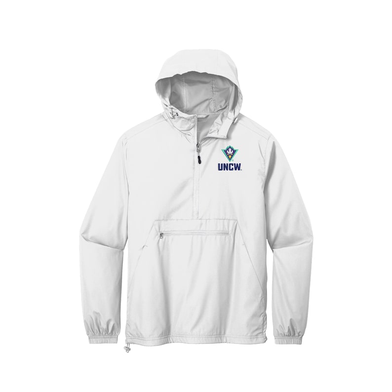 UNCW Seahawks Logo Windbreaker: Embroidered University of North Carolina Wilmington Pullover bild 1