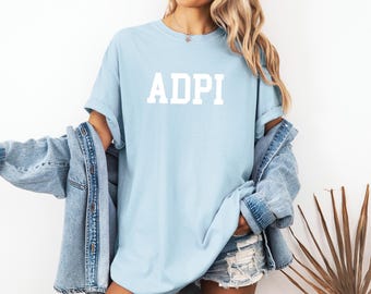 Alpha Delta Pi Shirt: Comfort Colors ADPi Sorority Tee