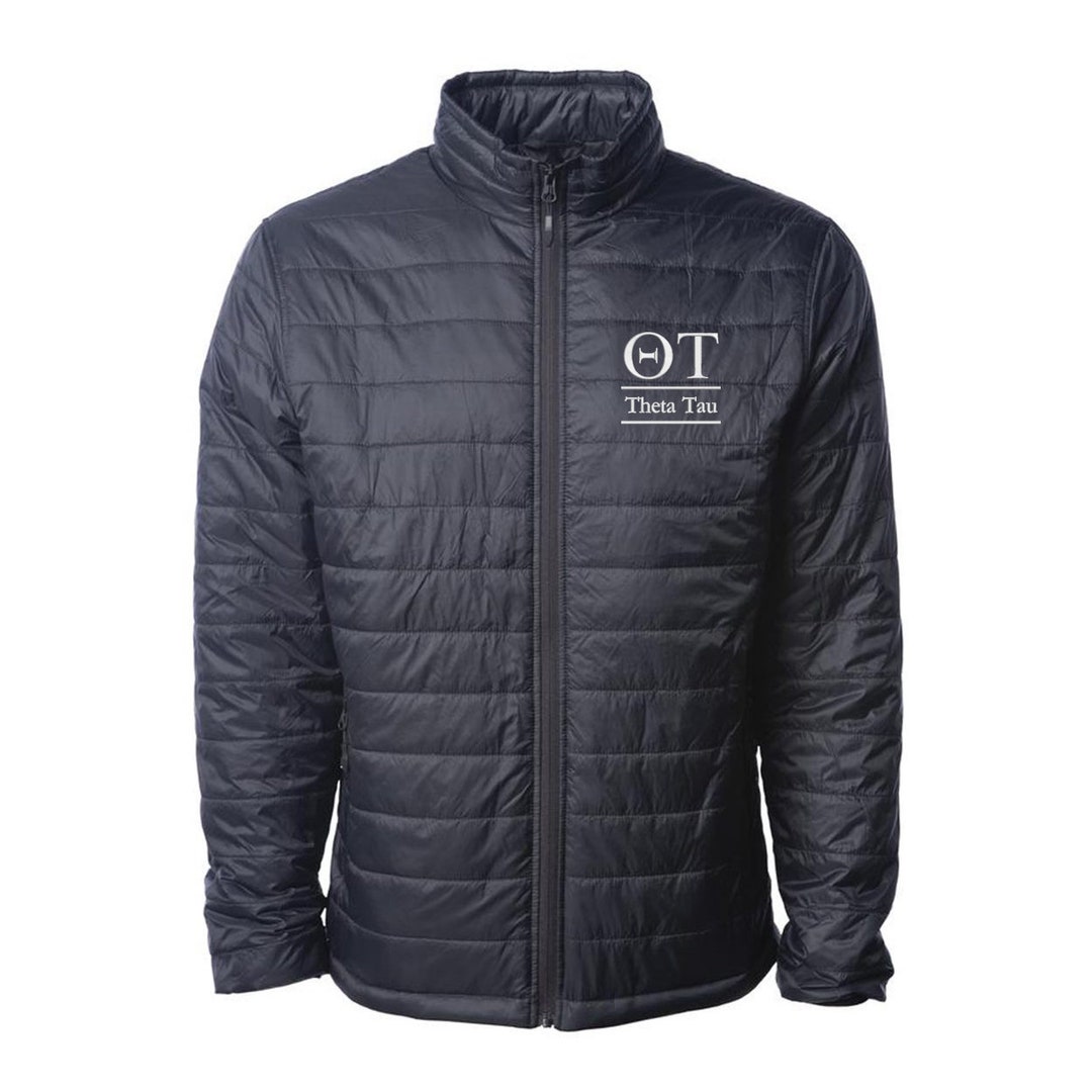 Theta Tau Puffy Jacket Theta Tau Puffer Jacket QT Puffy - Etsy