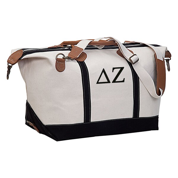 Delta Zeta Travel Bag, Carry On, Delta Zeta Weekender Tote Bag, Sorority Letter Weekend Getaway Bag