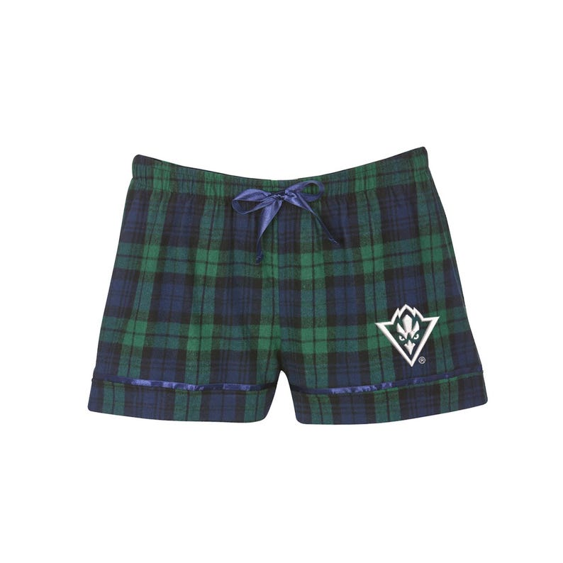UNCW Seahawks Flannel Boxer Shorts: Embroidered Spirit Wear image 4