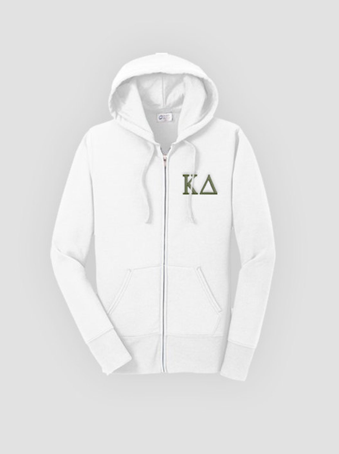 Kappa Delta Fitted Embroidered Classic Zip up Hoody Kappa Etsy