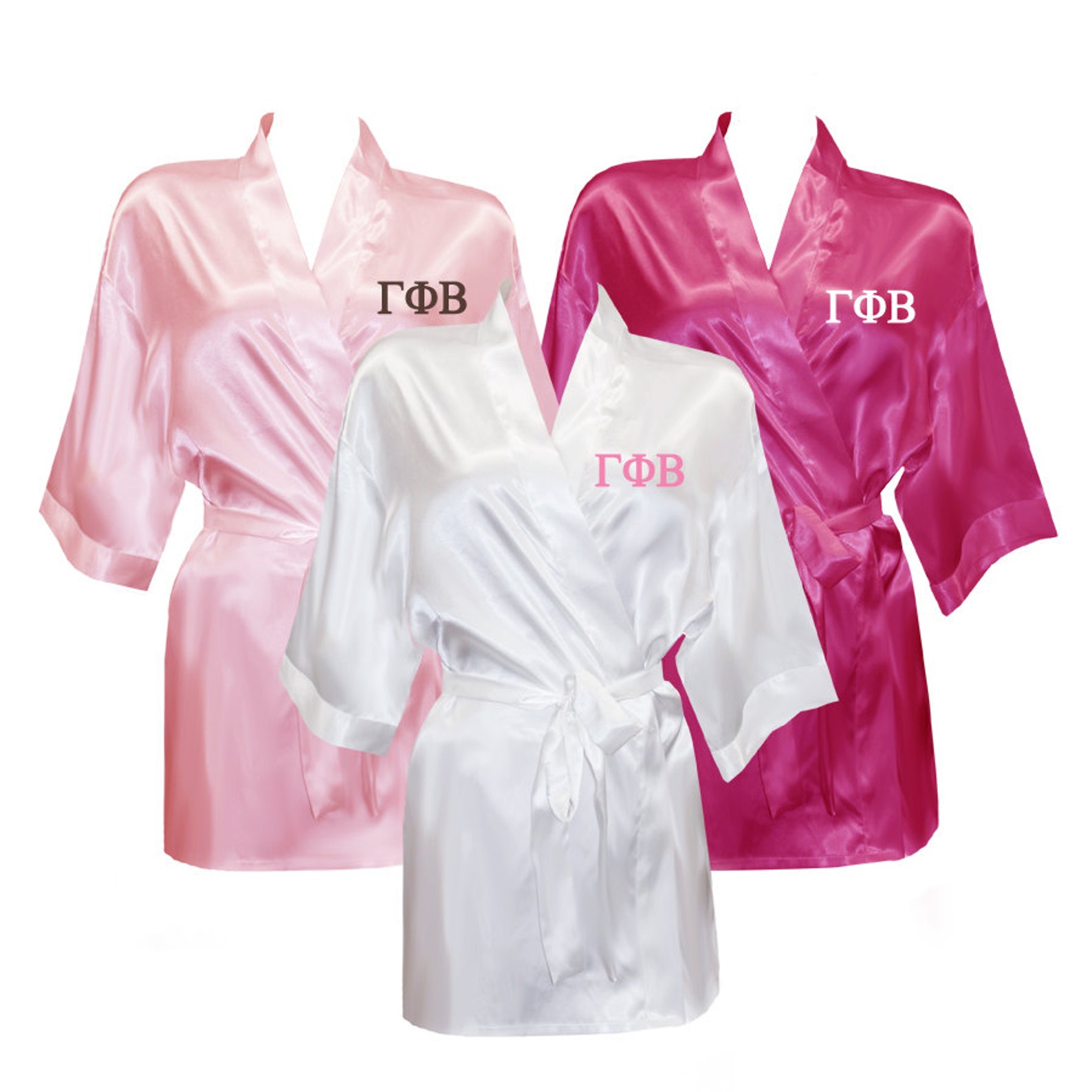 Gamma Phi Beta Satin Robe Gamma Phi Beta Satin Robe Sorority - Etsy