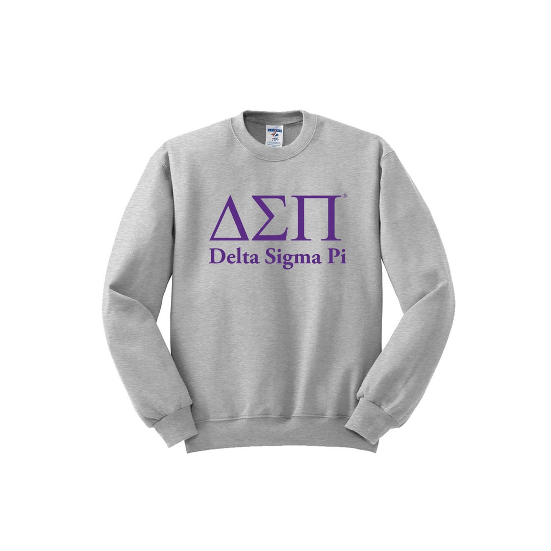 Delta Sigma Pi Crewneck Sweatshirt DSP Businses Fraternity Crewneck Pullover DSP Logo Clothing and Apparel Merchandise Gifts Swag Etsy UK
