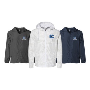 The Citadel Embroidered Windbreaker: Lightweight Zip-Up Jacket