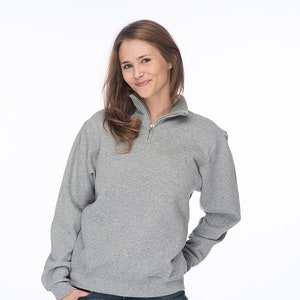 Delta Gamma, Sweatshirt met kwartrits, Dee Gee Sorority geborduurd QZip Cadet Collar Sweatshirt, 1/4 Zip Pullover, Pledge Gift afbeelding 6