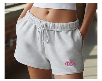 Phi Mu Fave Fit Shorts, Cloud like fleece Phi Mu shorts