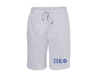 Pi Kappa Phi Fleece Shorts: PKPhi Athletic Gym Apparel