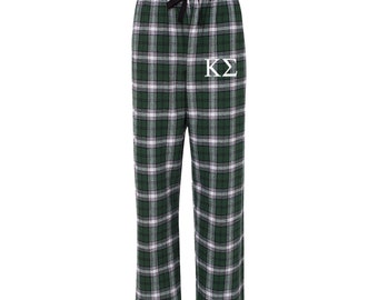 Pantalones de pijama de franela de la fraternidad Kappa Sigma
