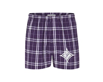 Furman University Flannel Boxer Shorts: Paladins Sleepwear