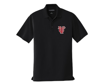 University of Tampa, Performance Polo Embroidered with Choice of University of Tampa logos, UT Spartans Short Sleeve Dry Fit Polo
