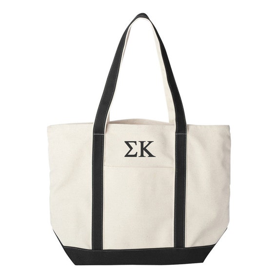 Sigma Kappa Canvas Tote Bag Sigma Kappa Beach Bag Sig Kap