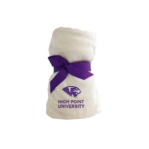 High Point University, Tahoe Fleece Blanket, Embroidered with High Point University Logo