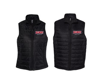 Belmont University, Puffer Vest embroidered with choice of Belmont University Design, Belmont Bruins Apparel and Outerwear, BU Puffer