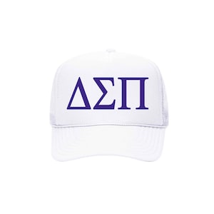 Delta Sigma Pi Business Fraternity Trucker Hat, DSP Baseball Cap, Pledge Gifts, Greek Hats, College Spring Break, Rush Bid Day Gift Idea
