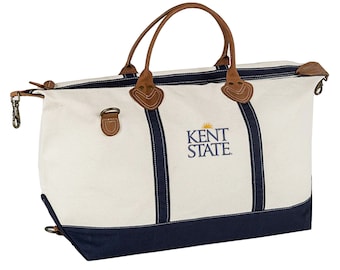 Kent State University Weekender Tote Bag, Kent State Travel Bag, Kent State Weekend Getaway Bag, Kent State Overnight Tote Bag, KSU Tote