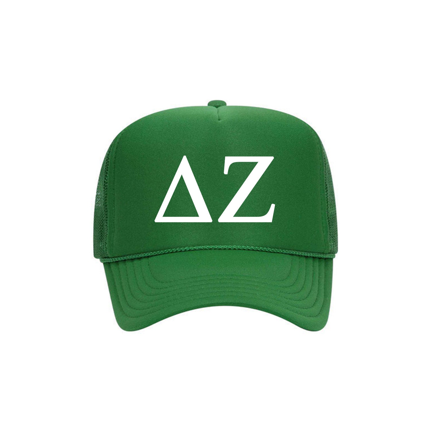 Delta Zeta Sorority Trucker Hat - DZ Greek Letters Baseball Cap For Sorority Sisters